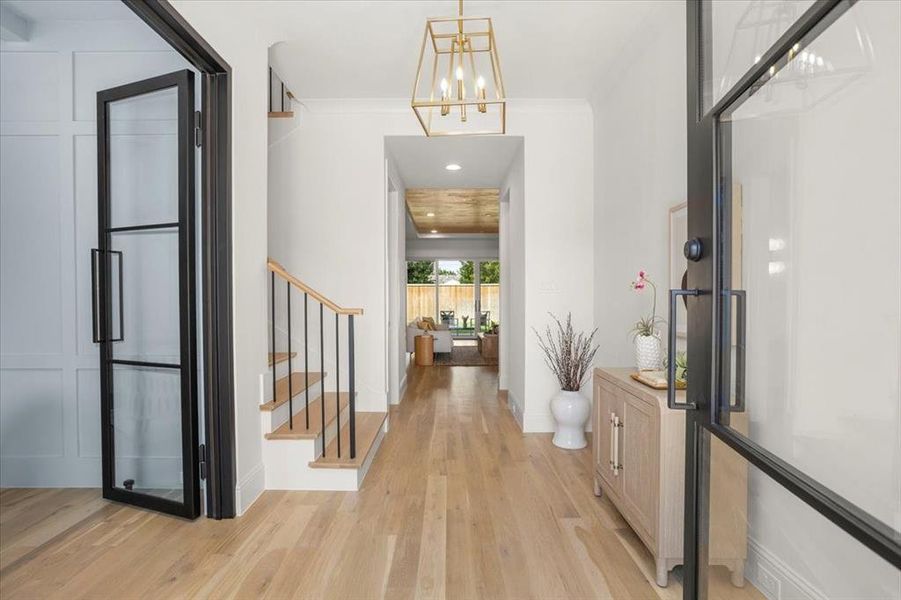 Furnished interior view inside a new home in , Dallas (Image 13). Furnished interior view inside a new home in , Dallas (Image 13).