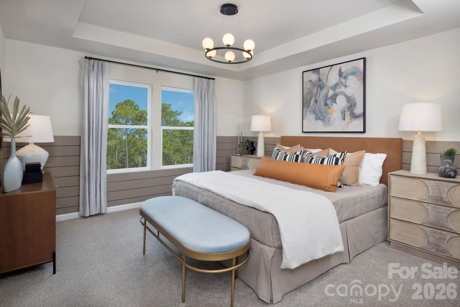 Furnished interior view inside a new home in Bailey Run, Charlotte (Image 5).