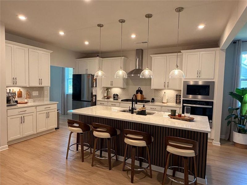 Furnished interior view inside a new home in Wehunt Meadows, Hoschton (Image 5).