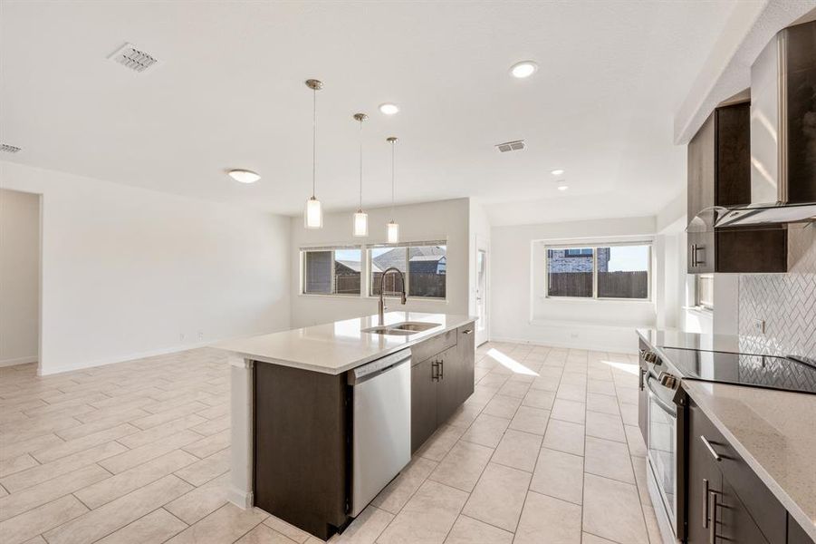 Furnished interior view inside a new home in Georgetown at Kings Fort 50s, Kaufman (Image 10).