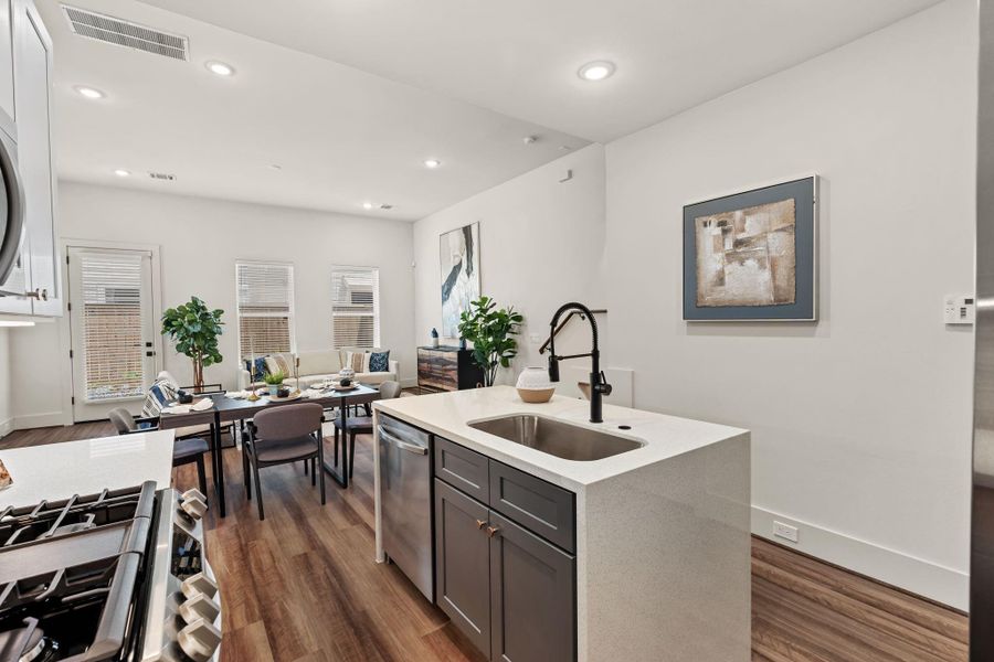 Furnished interior view inside a new home in Rachel Landing, Houston (Image 13).