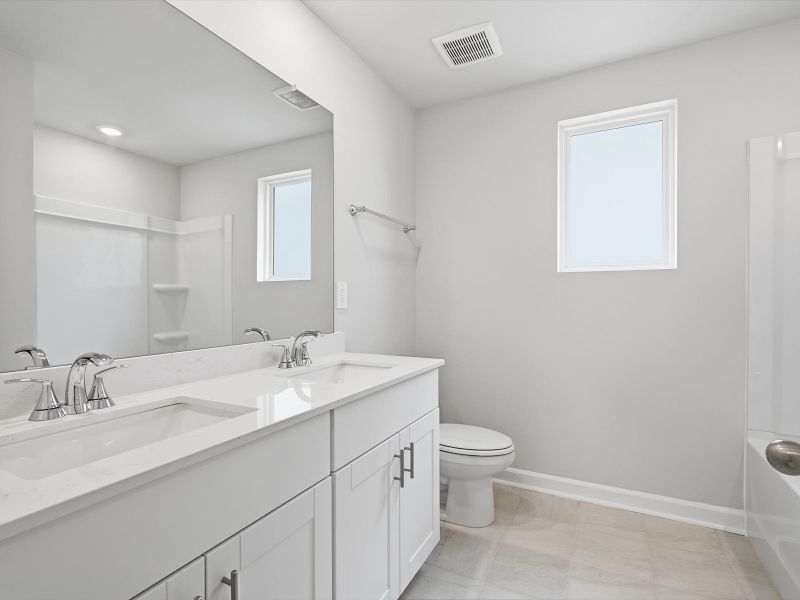 Furnished interior view inside a new home in Village at White Pine, Pendleton (Image 7). Furnished interior view inside a new home in Village at White Pine, Pendleton (Image 7).