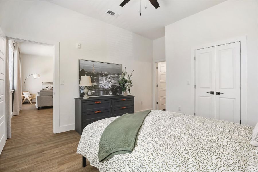 Furnished interior view inside a new home in East Grove Condominiums, Austin (Image 8).