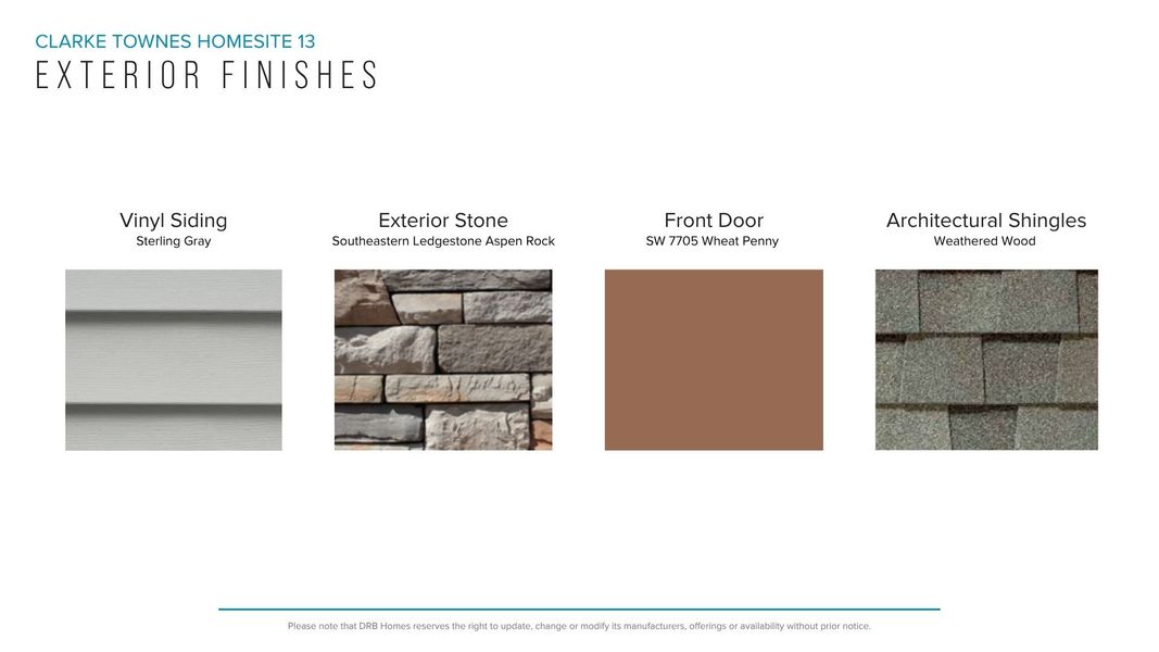 Sample of building materials used in homes in Clarke Townes, Anderson (Image 34).