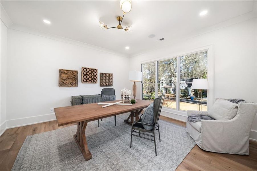 Furnished interior view inside a new home in , Alpharetta (Image 55).