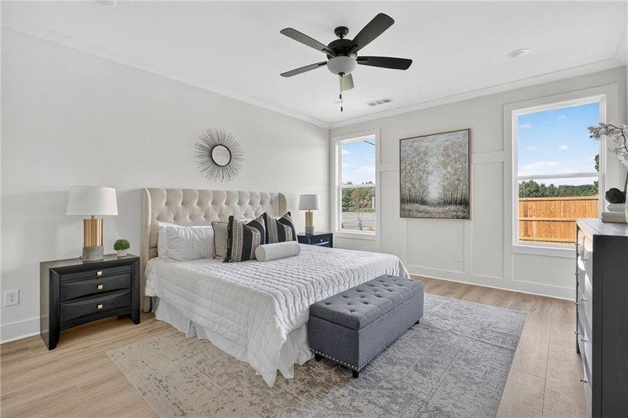Furnished interior view inside a new home in , Buford (Image 17).