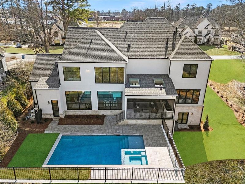 Exterior details and patio area of a home in , Alpharetta (Image 28).