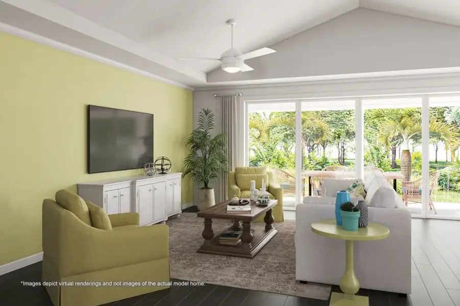Representative furnished interior of a home built from the Seashell Bay by Minto Communities in Latitude Margaritaville Hilton Head, Hardeeville (Image 3). Representative furnished interior of a home built from the Seashell Bay by Minto Communities in Latitude Margaritaville Hilton Head, Hardeeville (Image 3).