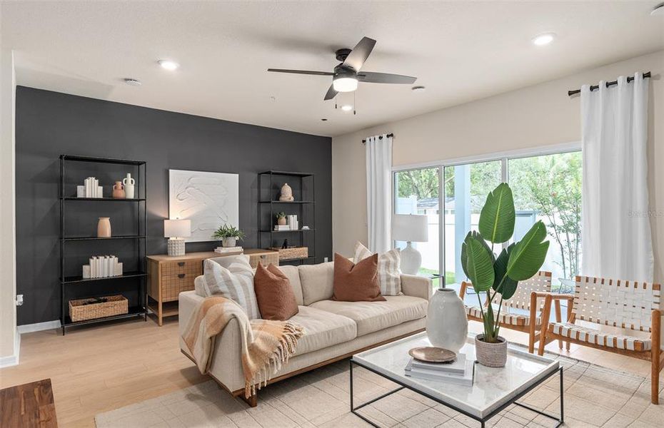 Furnished interior view inside a new home in Oviedo Square, Oviedo (Image 12).