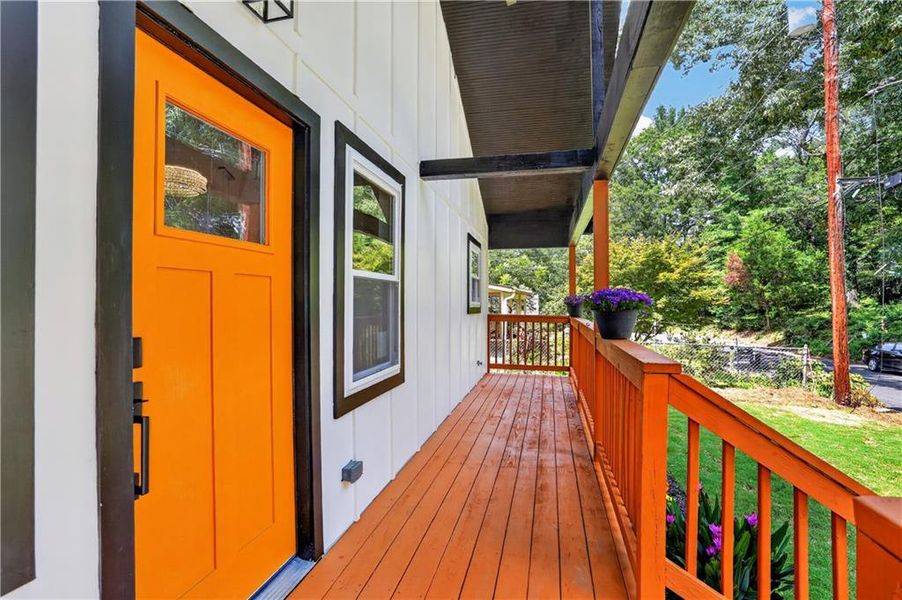 Exterior details and patio area of a home in , Scottdale (Image 30).
