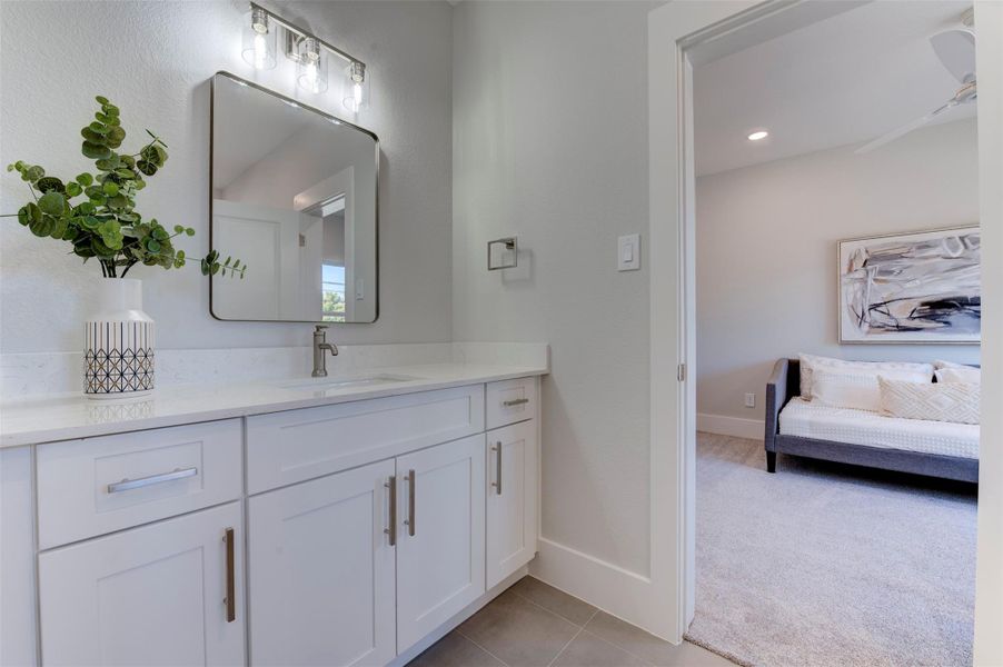 Furnished interior view inside a new home in , Houston (Image 36).