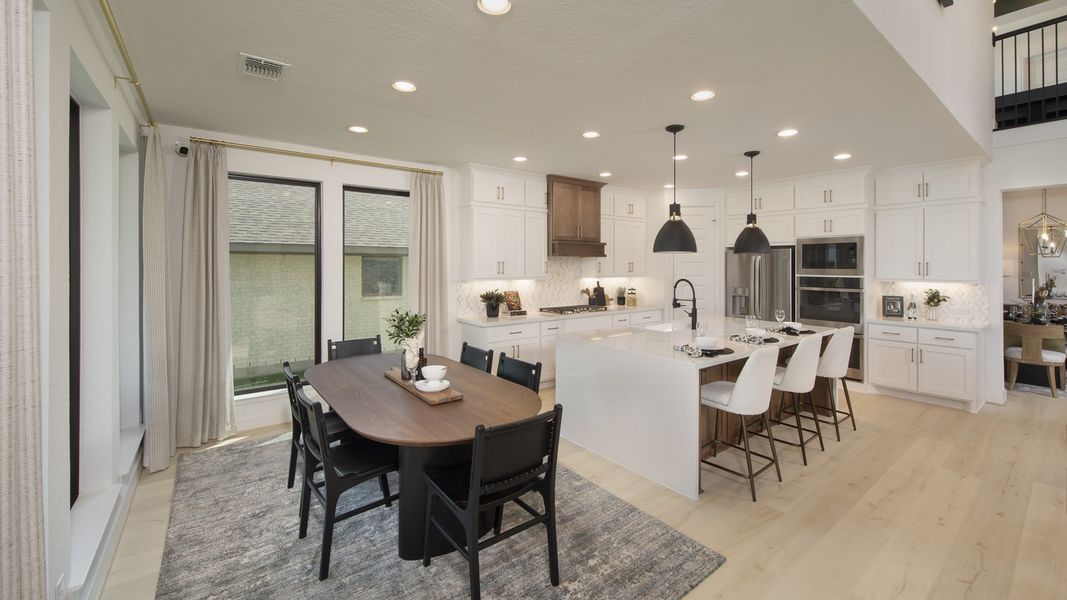 Representative furnished interior of a home built from the 3399W by Perry Homes in Valencia, Manvel (Image 8).