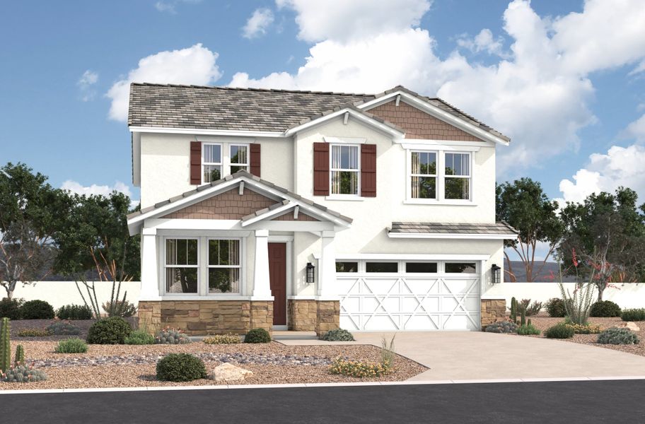 Representative exterior photo of a completed home built from the Pantano by Beazer Homes in Willows at Bella Vista Farms: Bella Vista Farms, San Tan Valley, AZ (Image 2). Representative exterior photo of a completed home built from the Pantano by Beazer Homes in Willows at Bella Vista Farms: Bella Vista Farms, San Tan Valley, AZ (Image 2).