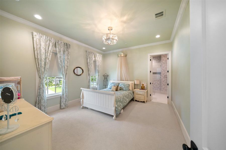 Spacious secondary bedroom located in the front of the home.