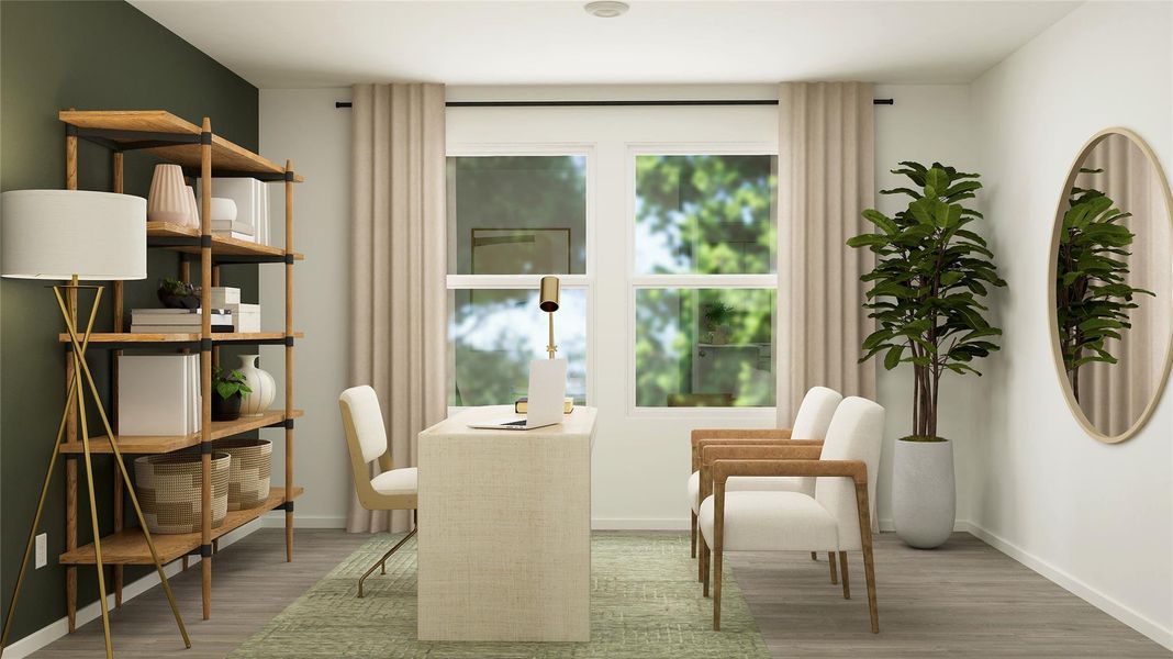 Furnished interior view inside a new home in Bertram Oaks: Majors Collection, Bertram (Image 15). Furnished interior view inside a new home in Bertram Oaks: Majors Collection, Bertram (Image 15).