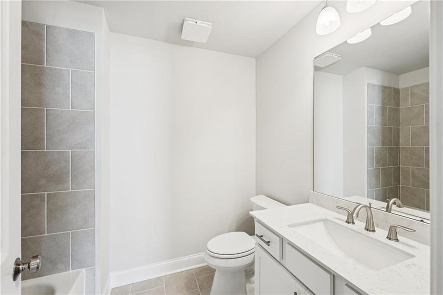 Furnished interior view inside a new home in Palisades Single Family, Cumming (Image 18).