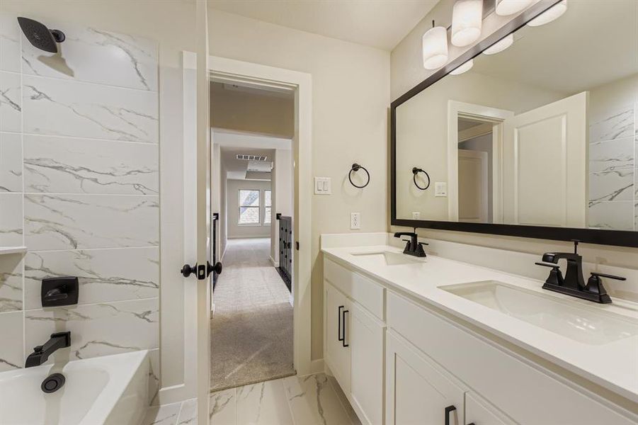 Furnished interior view inside a new home in Wellington 50s, Fort Worth (Image 5).