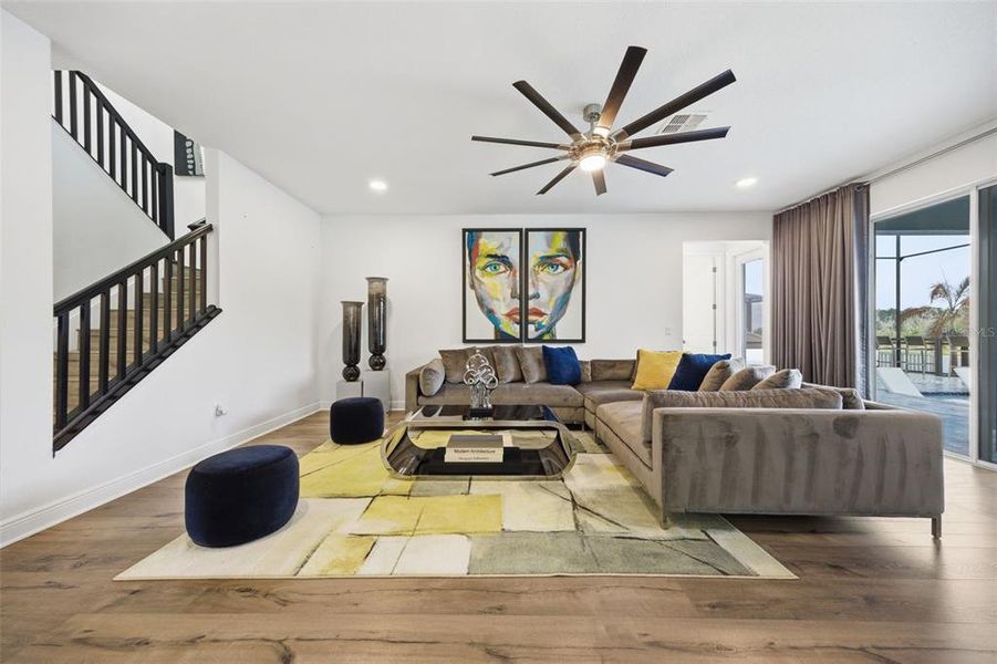 Furnished interior view inside a new home in Whispering Oaks Preserve, Wesley Chapel (Image 52). Furnished interior view inside a new home in Whispering Oaks Preserve, Wesley Chapel (Image 52).