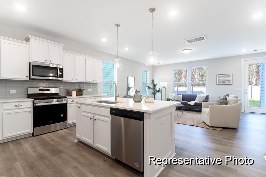 Furnished interior view inside a new home in , Ravenel (Image 1).