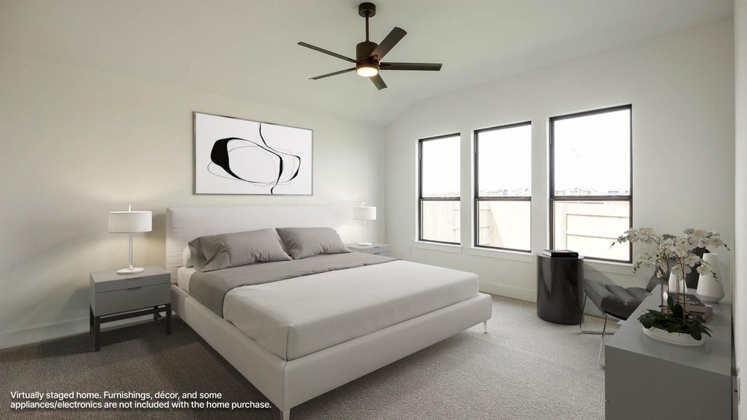 Furnished interior view inside a new home in Easton Park, Austin (Image 7).