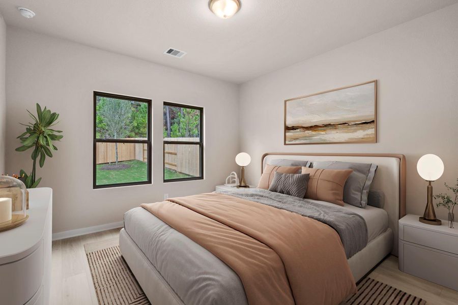 Furnished interior view inside a new home in Westridge Cove, Conroe (Image 10).