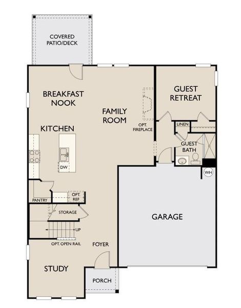 2D floor plan layout of this home in , Flowery Branch, GA (Image 4).