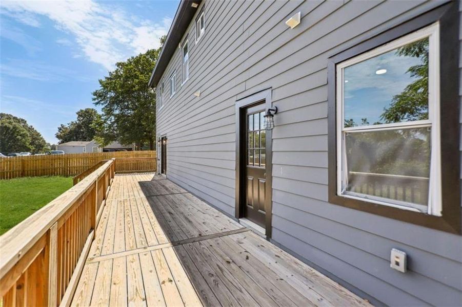 Exterior details and patio area of a home in , Atlanta (Image 30).