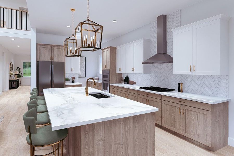 Virtually Staged Kitchen