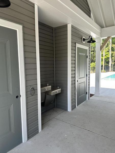 Exterior details and patio area of a home in , Wando (Image 22). Exterior details and patio area of a home in , Wando (Image 22).
