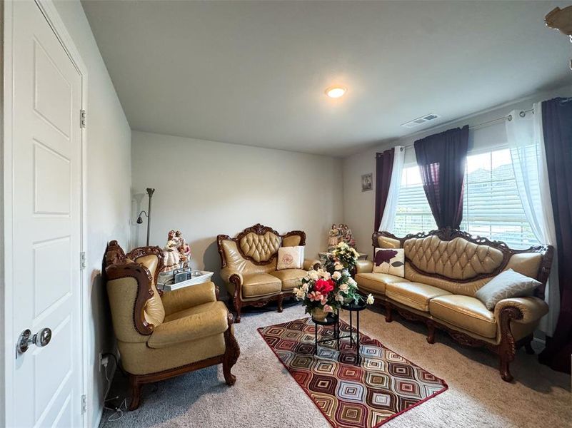 Furnished interior view inside a new home in Woodmere, Denton (Image 14). Furnished interior view inside a new home in Woodmere, Denton (Image 14).