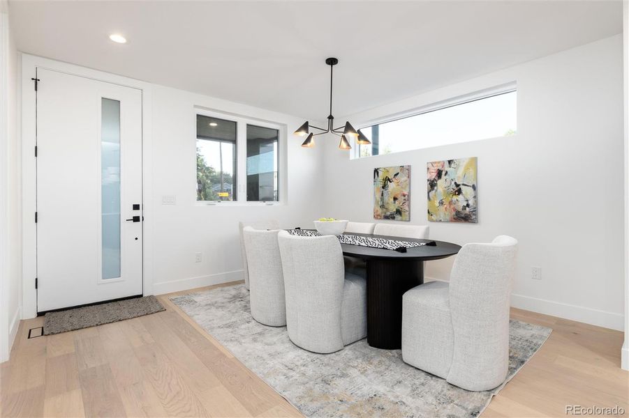 Furnished interior view inside a new home in , Denver (Image 3).