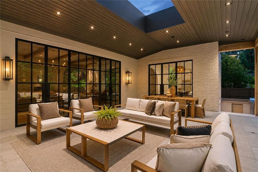 Exterior details and patio area of a home in , Atlanta (Image 25).