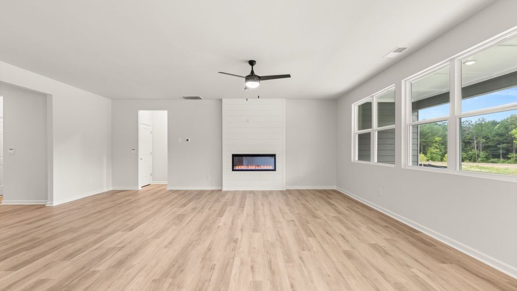 Representative unfurnished interior of a home built from the Denton by D.R. Horton in Grandview at Lanier, Dawsonville (Image 15). Representative unfurnished interior of a home built from the Denton by D.R. Horton in Grandview at Lanier, Dawsonville (Image 15).