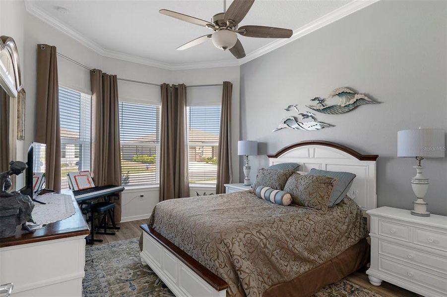 bright and sunny guest bedroom