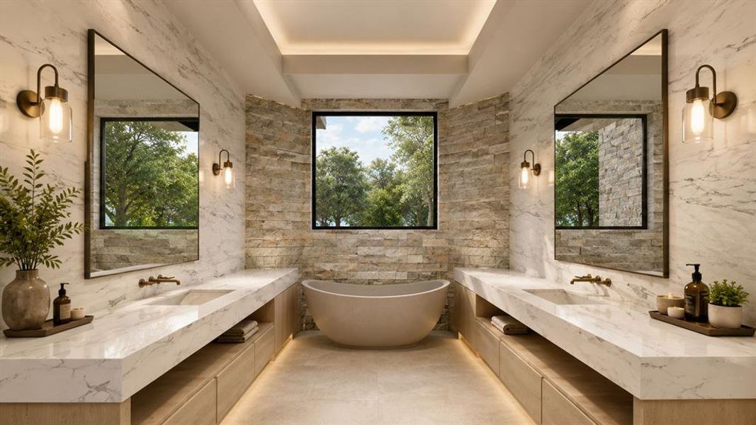 Furnished interior view inside a new home in , Argyle (Image 6).