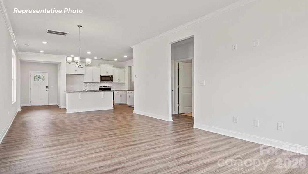 Spacious, unfurnished interior of a new home in Skybrook Corners, Huntersville (Image 8).