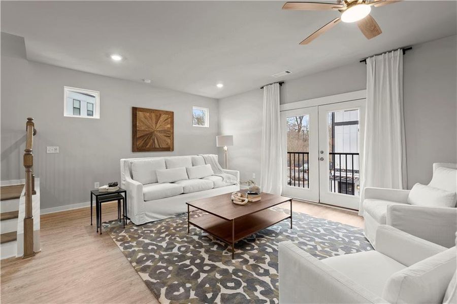 Furnished interior view inside a new home in One Riverside West, Atlanta (Image 29).
