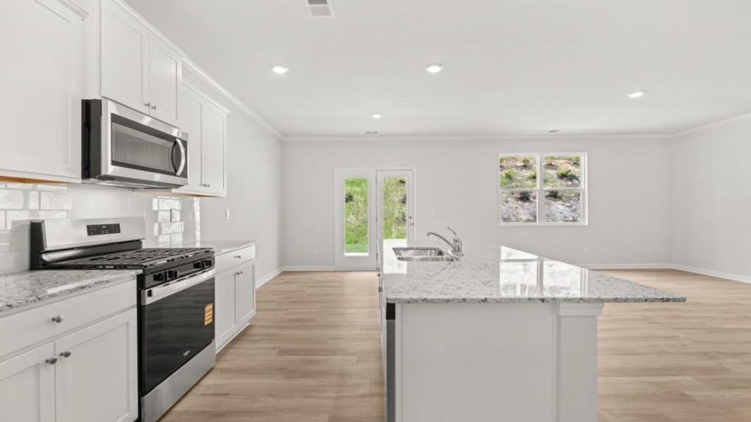 Furnished interior view inside a new home in Creekview, Atlanta (Image 5).