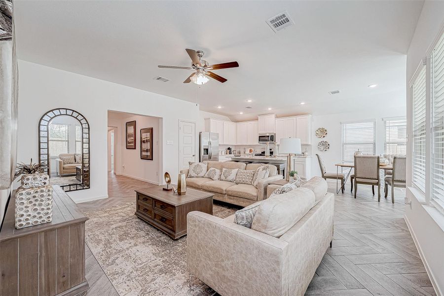 Furnished interior view inside a new home in Splendora Fields, Splendora (Image 21).
