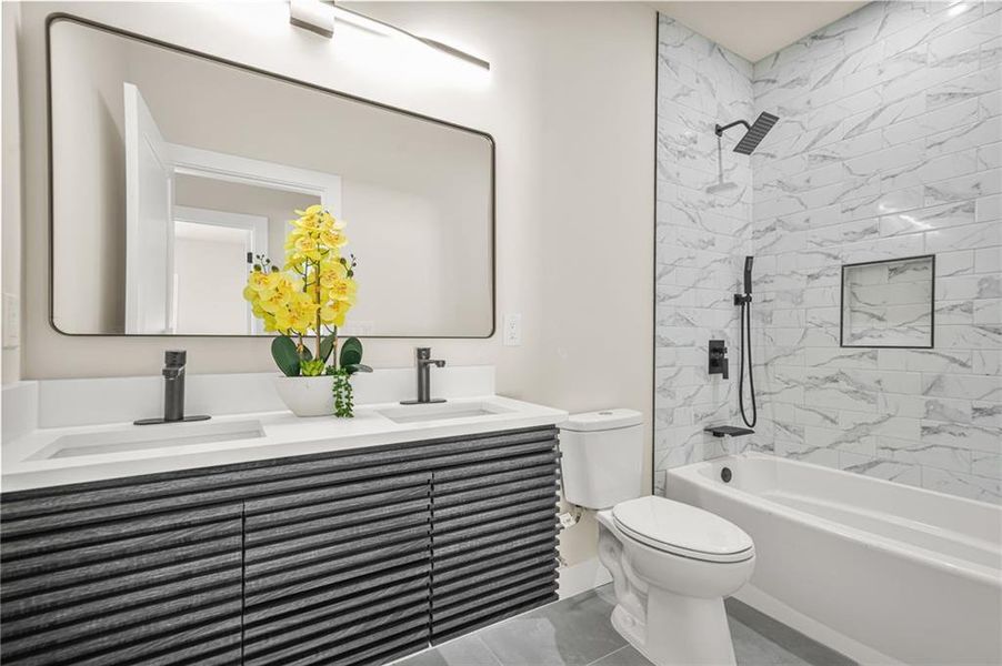 Furnished interior view inside a new home in , Atlanta (Image 45). Furnished interior view inside a new home in , Atlanta (Image 45).