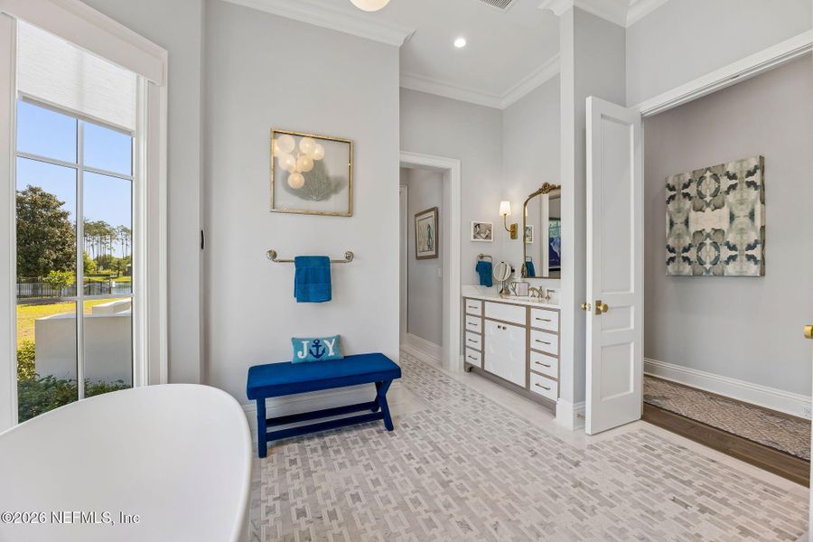 Furnished interior view inside a new home in , Jacksonville (Image 42).