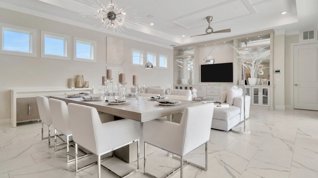 Representative furnished interior of a home built from the Grand Osprey by DRB Homes in Eagles Cove at Mirada, San Antonio (Image 21). Representative furnished interior of a home built from the Grand Osprey by DRB Homes in Eagles Cove at Mirada, San Antonio (Image 21).