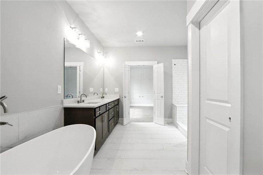 Furnished interior view inside a new home in Old Town Estates, Dacula (Image 11).