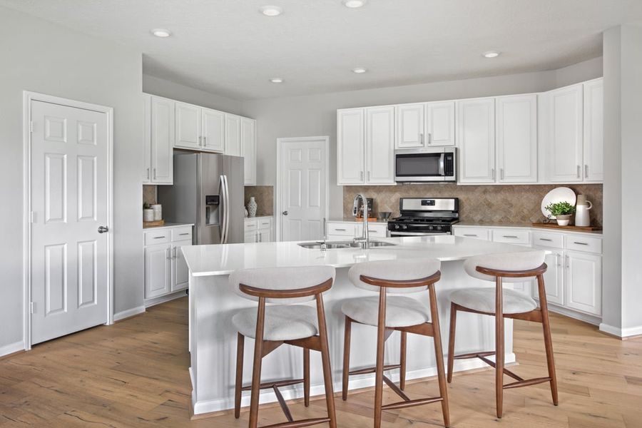 Furnished interior view inside a new home in Mustang Ridge, Magnolia (Image 4).