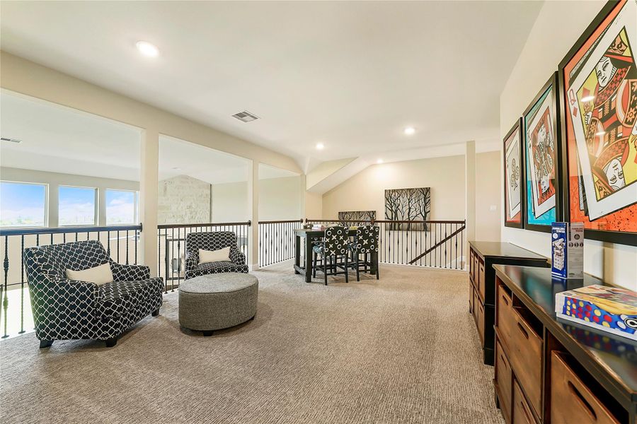 Furnished interior view inside a new home in Valencia: Hilltop Collection, Manvel (Image 5).