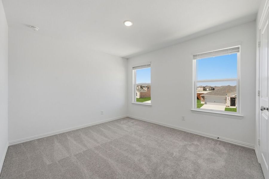 Spacious, unfurnished interior of a new home in Parks at Foster Crossing, Anna (Image 22). Spacious, unfurnished interior of a new home in Parks at Foster Crossing, Anna (Image 22).