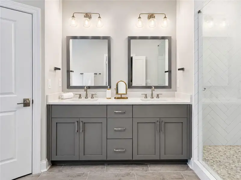 Furnished interior view inside a new home in , Johns Creek (Image 19).
