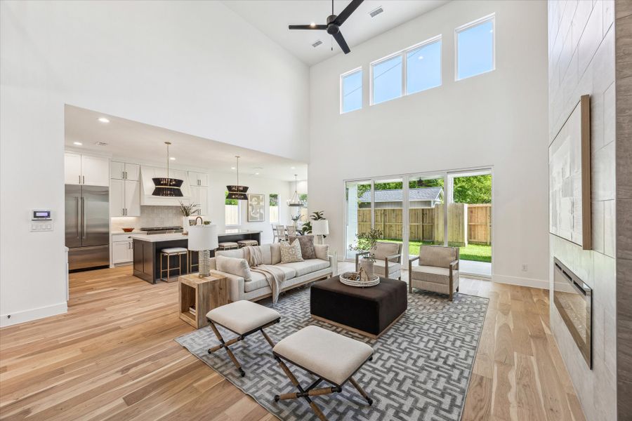 Furnished interior view inside a new home in , Houston (Image 16). Furnished interior view inside a new home in , Houston (Image 16).