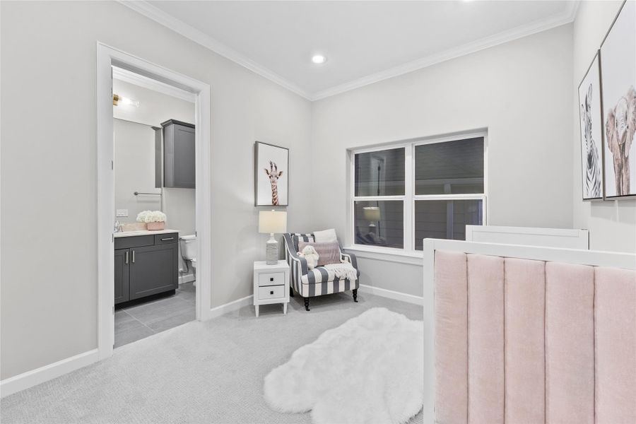 Furnished interior view inside a new home in , Houston (Image 18).