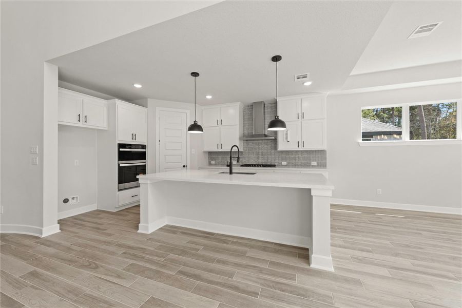 Furnished interior view inside a new home in The Woodlands Hills – 55', Willis (Image 9).